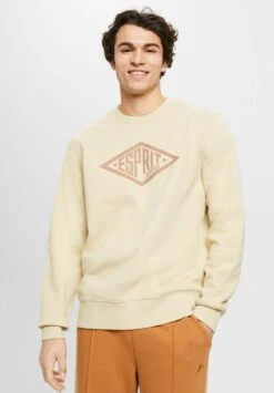 ESPRIT Mit Logo-Print - Sweatshirt - Beige
