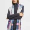 ESPRIT Mit Geometrischen Streifen - Scarf - Pastel Blue