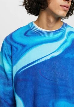 ESPRIT Mit Allover-Muster - Jumper - Blue 11 ESPRIT Mit Allover-Muster - Jumper - Blue -Esprit Sales Store ff4702ad14c6411b963985c664064283